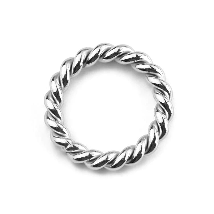 bague torsadé plaquée or