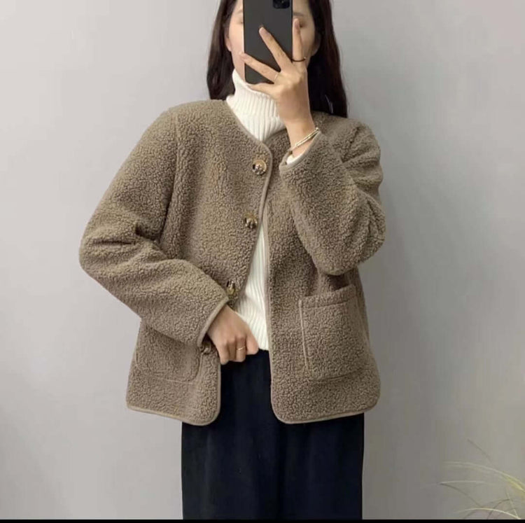 View details for Manteau ample en laine d&