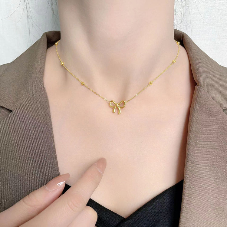 Collier à nœud pour femmes, design de minorités européennes et américaines