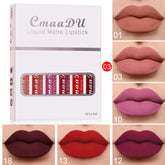 6 boîtes de rouge à lèvres mat antiadhésif et waterproof, longue tenue