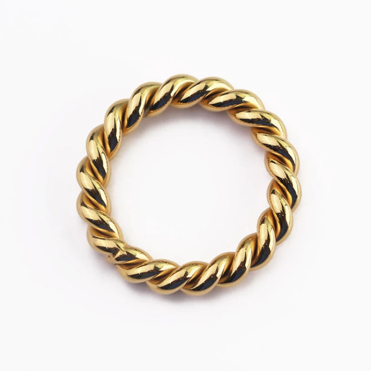 bague torsadé plaquée or
