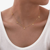collier pendentif nœud plaquée or