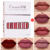 6 boîtes de rouge à lèvres mat antiadhésif et waterproof, longue tenue